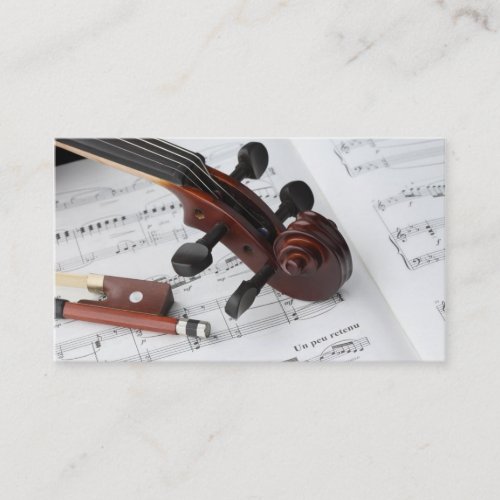 Business Card Violin Lessons Business Card