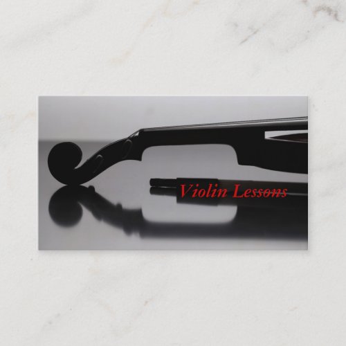 Business Card Violin Lessons Business Card