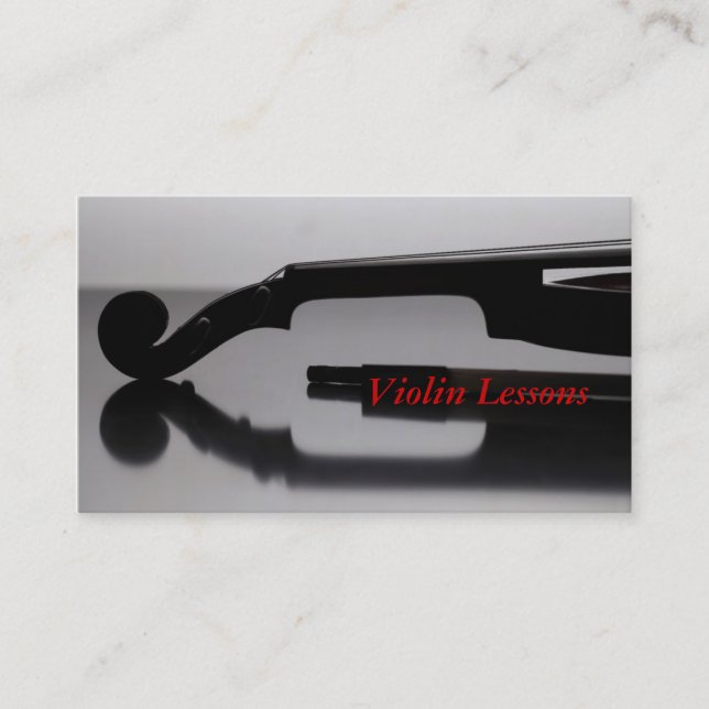 Business Card: Violin Lessons Business Card (Front)