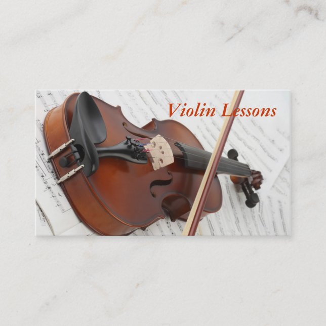 Business Card: Violin Lessons Card (Front)