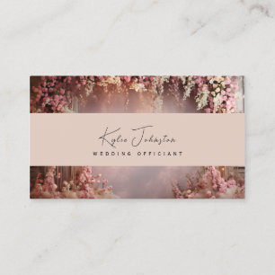 Business Card, Wedding Officiant soft tones Card
