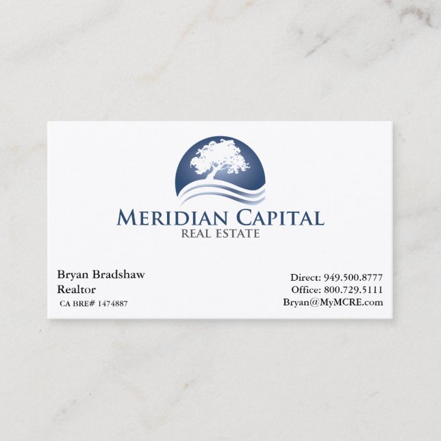 Business Card - White Background (Front)