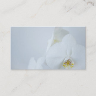 Business Card White Orchids