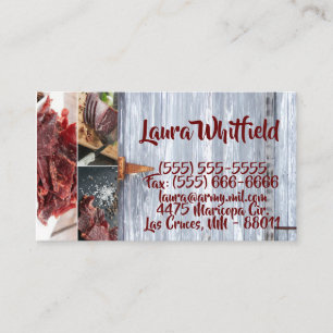 Business Card White Wash Wood Barn Door Country Ru