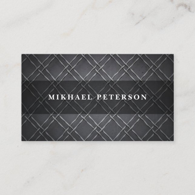 Business card with brutal men textured background (Front)