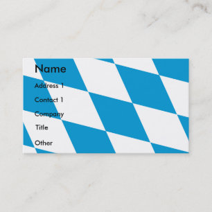 Business Card with Flag of Bavaria