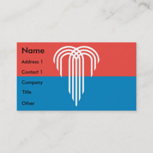 Business Card with Flag of Kansas City, Missouri