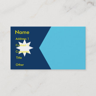 Business Card with Flag of Minnesota