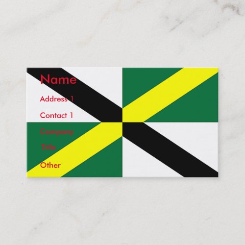 Business Card with Flag of Monterey California