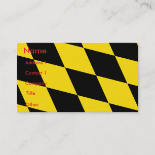 Business Card with Flag of Munich, Germany