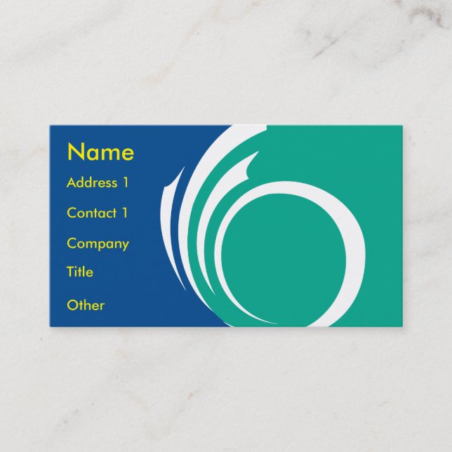 Business Card with Flag of Ottawa, Canada (Front)