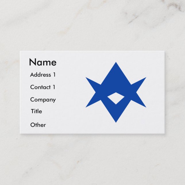 Business Card with Flag of Toyota City, Japan (Front)