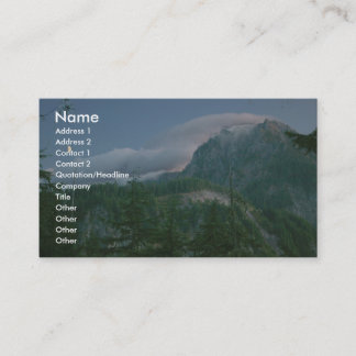 Business card with full color background