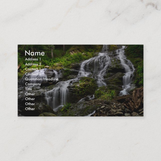 Business card with full color background (Front)