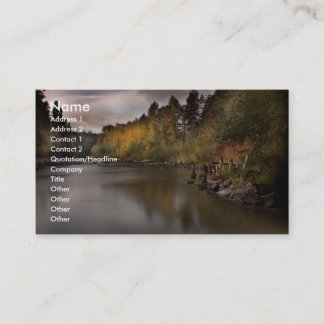 Business card with full color nature background