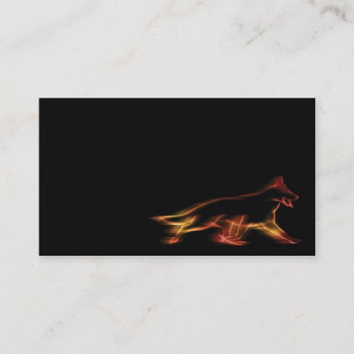 Customizable Business Card with German Shepherd Dog