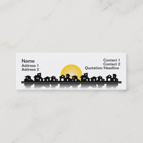 Business Card with houses