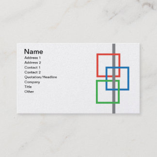 Business card with logo