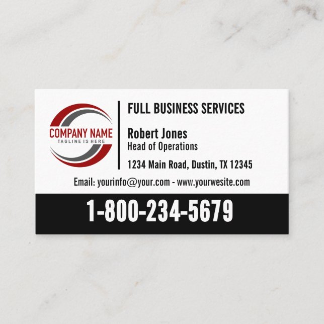 Business Card with Logo (Front)