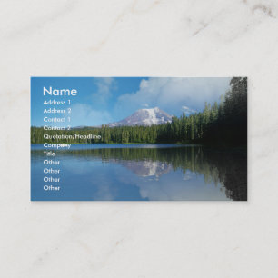 Business card with mountain background