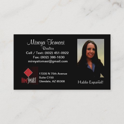 Customizable Business Card with Photo
