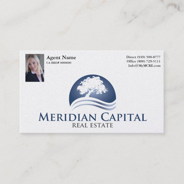 Business Card with Photo- Pearl Finish (Front)