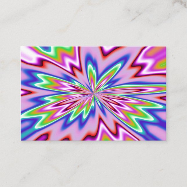 Business Card with psychedilc (Front)