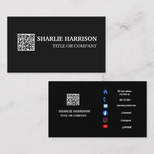 Business Card with QR Code