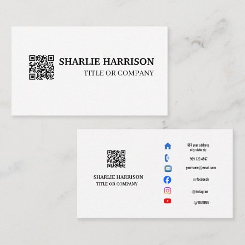 Business Card with QR Code
