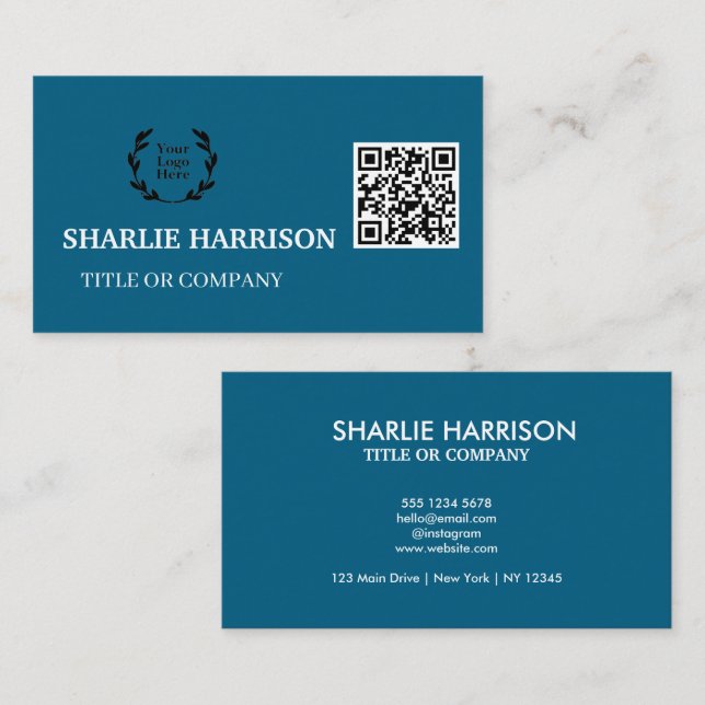 Business Card with QR Code (Front/Back)