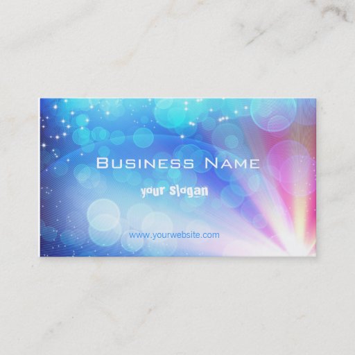 Customizable Business card with stunning abstract light