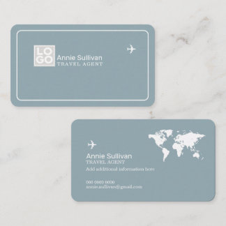 Business Card with Travel Agency Logo
