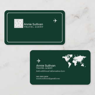 Business Card with Travel Agency Logo