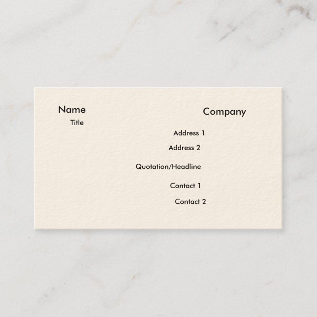 business card with yellow flower (Front)