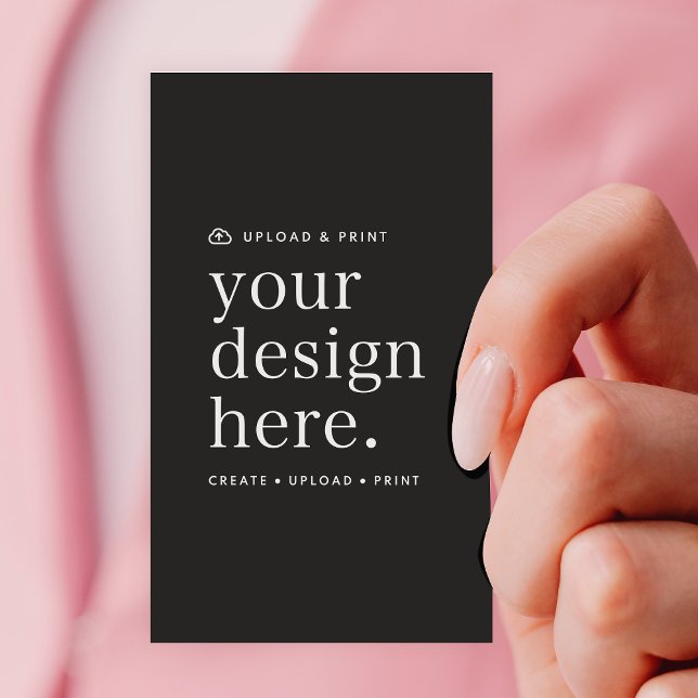 Business Card Your Design Upload (Your own card creation, simply upload your photo or design artwork from Photoshop, Canva & more!)