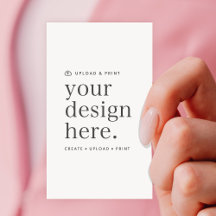 Business Card Your Design Upload