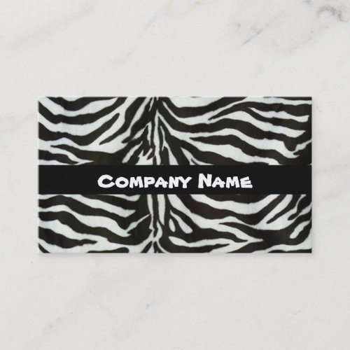 Business Card Zebra