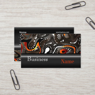 Business Card Zizzago Africa Abstract Orange