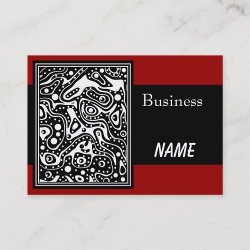 Business Card Zizzago Australian Trail Red