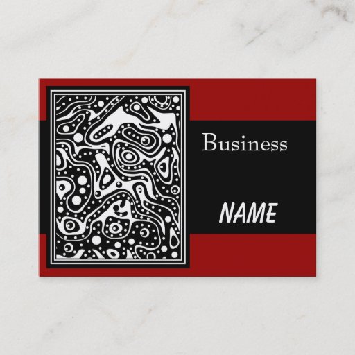 Customizable Business Card Zizzago Australian Trail Red