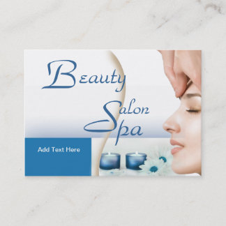 Business Card Zizzago Beauty Salon Spa Blue