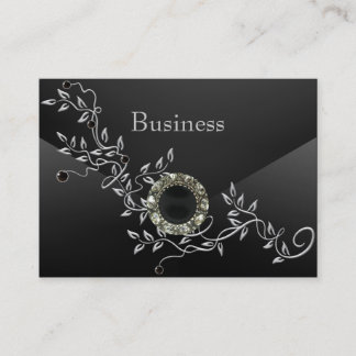 Business Card Zizzago Black Silk Diamond Jewel