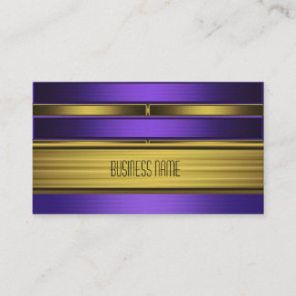 Business Card Zizzago Purple Old Gold