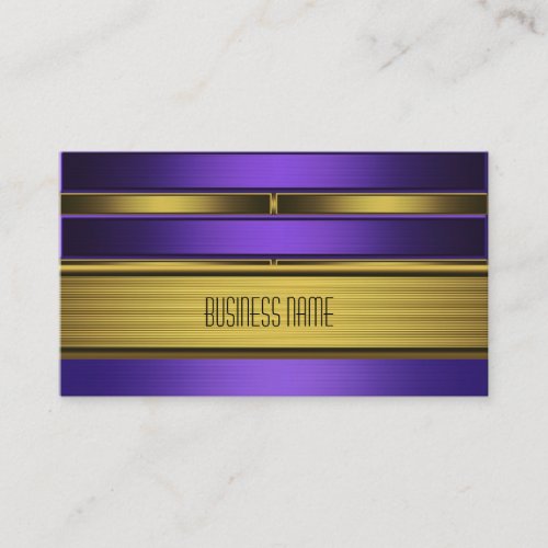 Business Card Zizzago Purple Old Gold