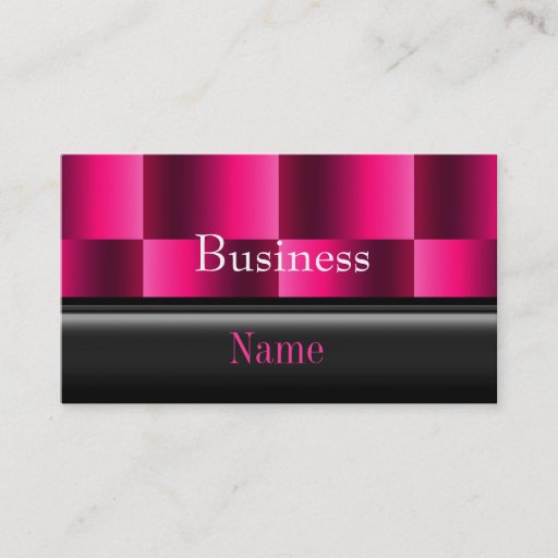 Customizable Business Card Zizzago Rich Pink Reflect