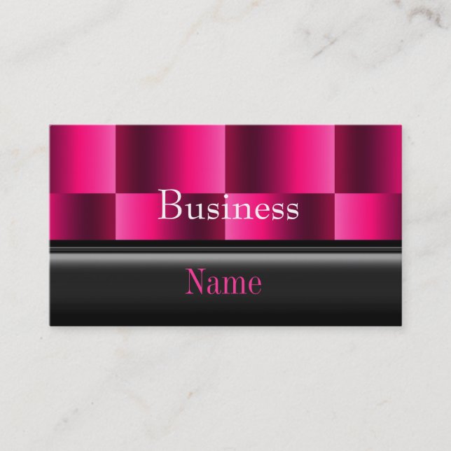 Business Card Zizzago Rich Pink Reflect (Front)