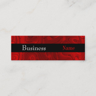 Business Card Zizzago Rich Red Silk