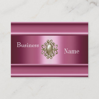 Business Card Zizzago Silk Pink Pearl Jewel