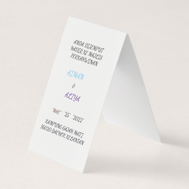 business cards (Front)