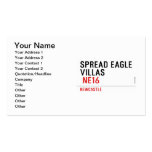 spread eagle  villas   Business Cards
